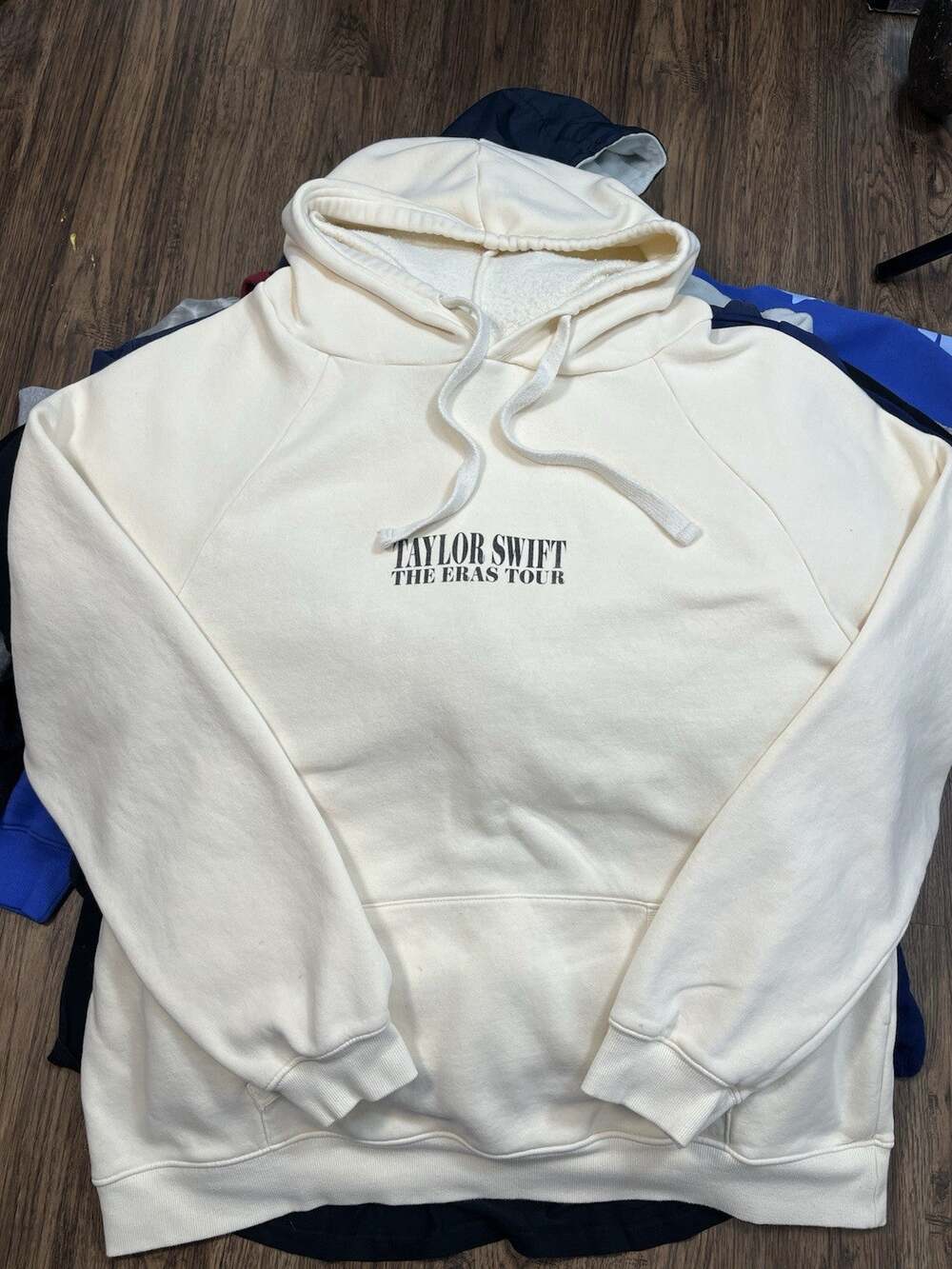 Taylor Swift The Eras Tour 2XL Cream Hoodie Sweatshirt Official Concert Merch